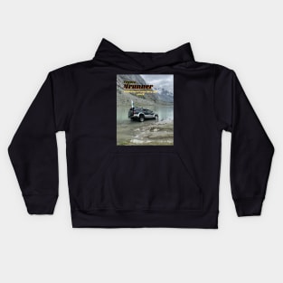 off-roading Toyota stuck in nature Kids Hoodie